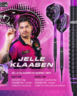 One80 HD darts van Jelle Klaasen 80%