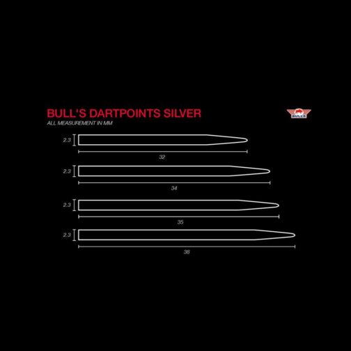 Bull's Dartpoints Silver