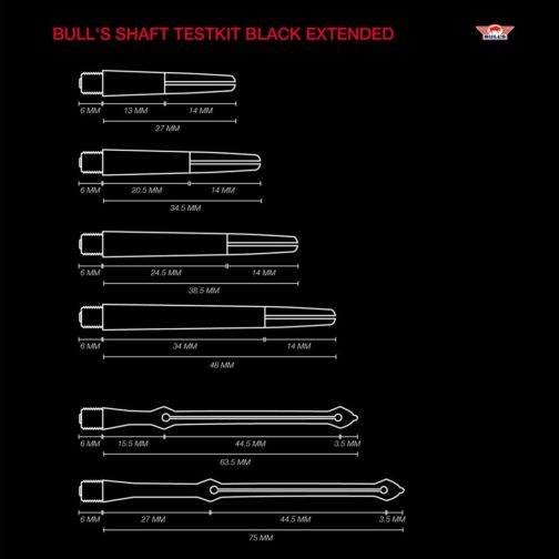 Bull's Shaft TestKit Black Extended