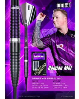 One80 Damian Mol 24 gram dartpijlen