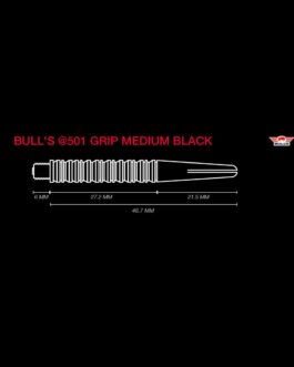Bull’s @501 Grip Medium Black shafts