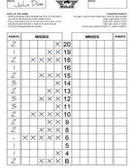 Bull’s Mastercaller Double Game Scoreboard Flex 45×30