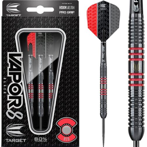 Target Vapor8 Black Red 80% dartpijlen