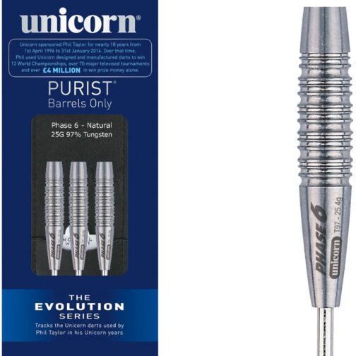 Unicorn Evolution Purist Phase 6 97% 25 gram dartpijlen