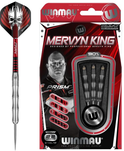 Winmau Mervin King Silver 90% dartpijlen