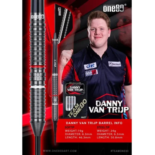 One80 Danny van Trijp 24 gram dartpijlen