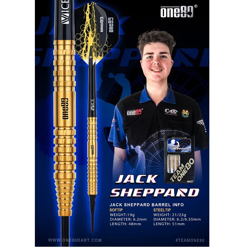 One80 Jack Sheppard dartpijlen