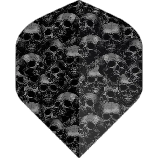 Designa Skulls Dart Flights Motley Collection 100 Micron No2 Std