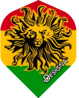 Designa Jamaica Lion Dart Flights 100 Micron No2 Std