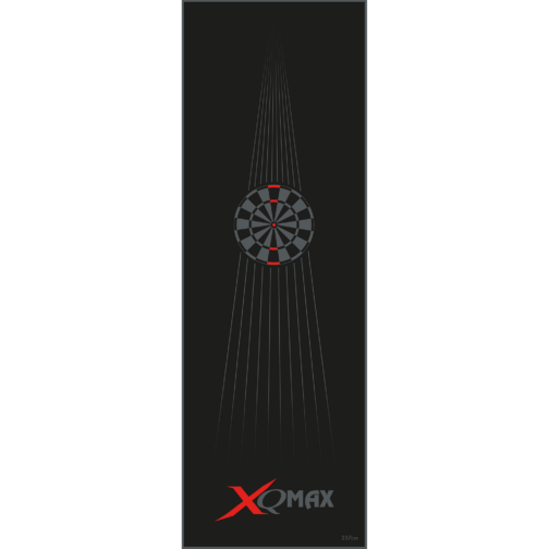 XQ Max Carpet Dartmat zwart/rood 237x80