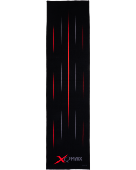 XQ Max Carpet Dartmat zwart/rood strepen 237×60