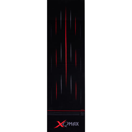 XQ Max Carpet Dartmat zwartrood strepen 285x80