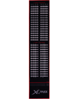 XQ Max Carpet Dartmat finishes zwart/rood 285×80