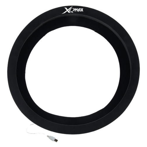 XQ Max led hoop met white XQ Max logo print