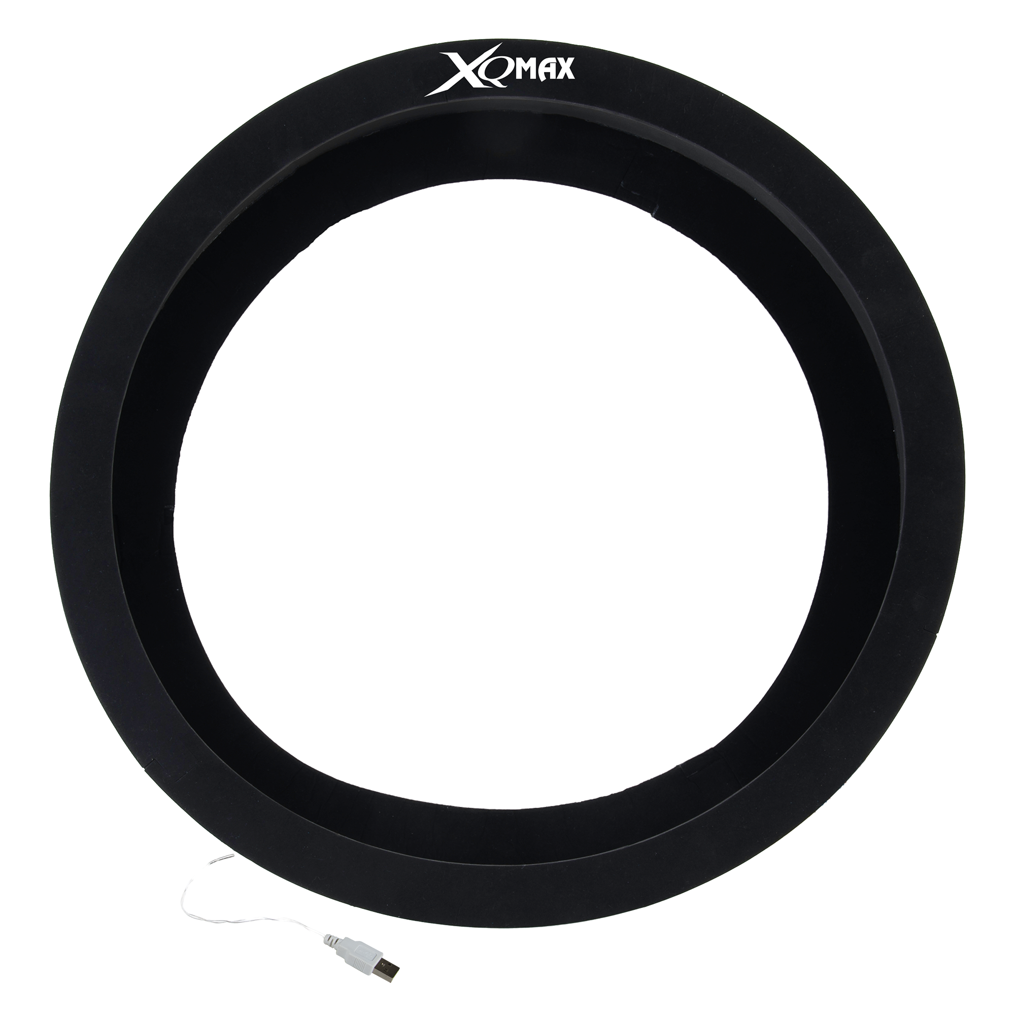 XQ Max led hoop met white XQ Max logo print