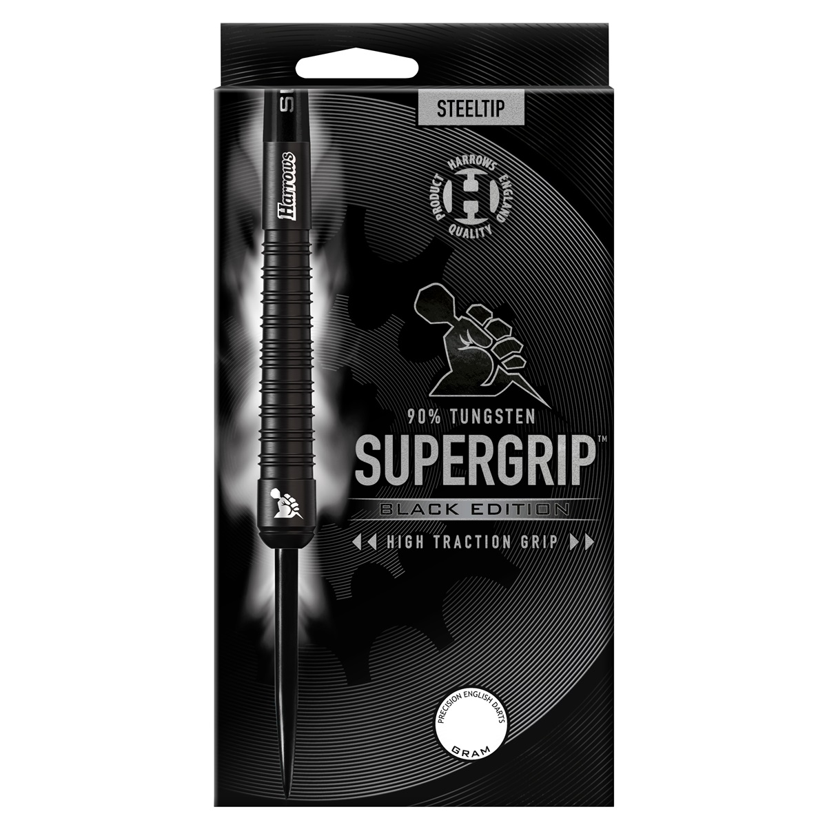 Harrows Supergrip Black Edition 90 % dartpijlen