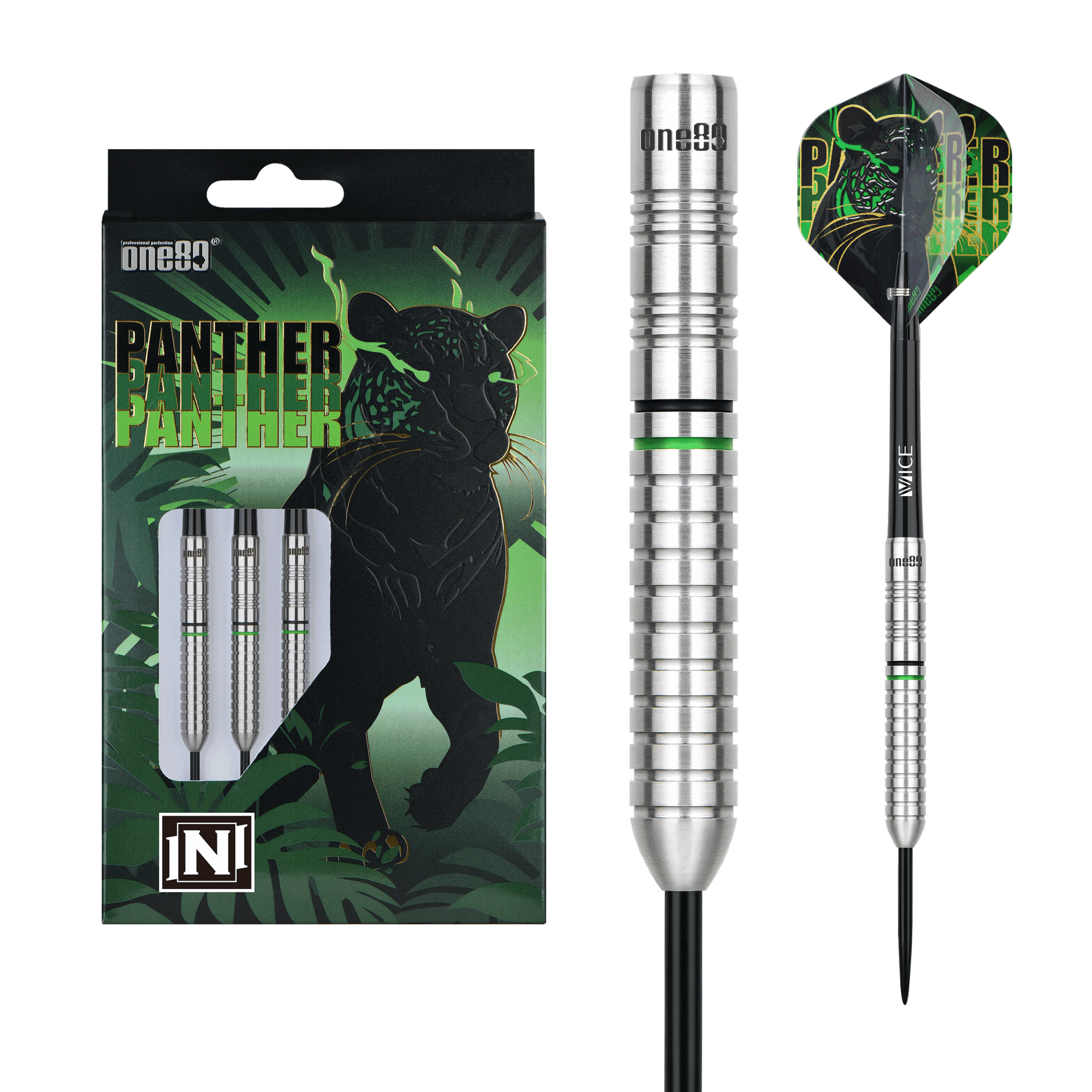 One80 Panther-N steeltip Dartpijlen