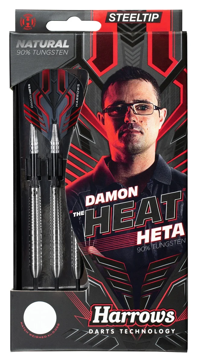 Harrows Damon Heta the Heat Natural 90% dartpijlen