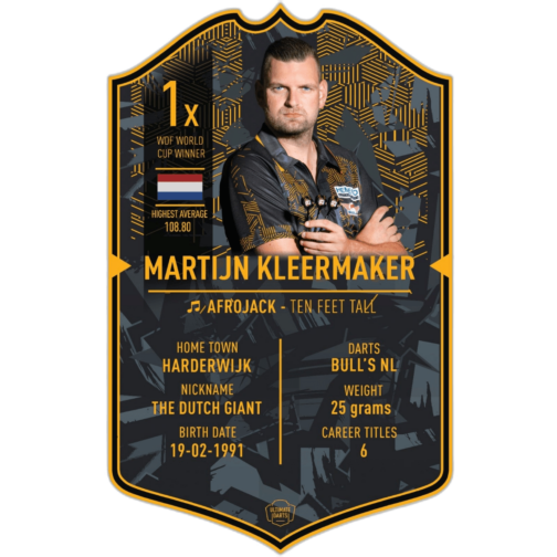 Ultimate Card Martijn Kleermaker - 37x25 cm