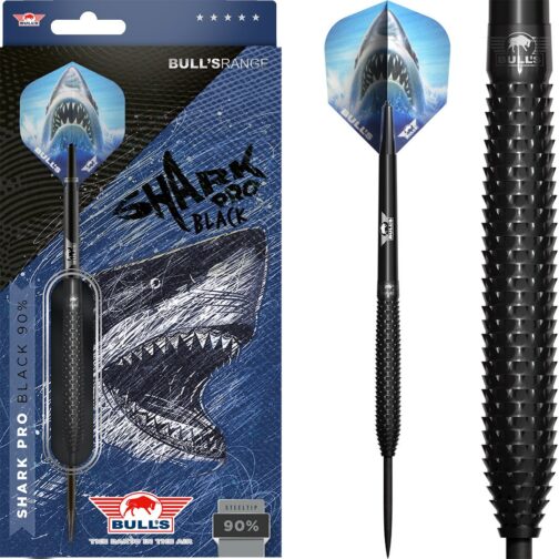 Bull's Shark Pro Black 90% dartpijlen