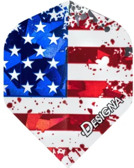 Designa Patriot Dart Flights – Hologram – Std – USA