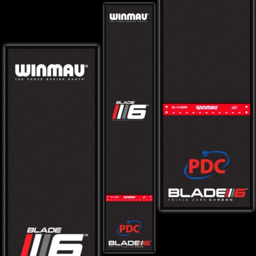 Winmau Pro Zone Precision Blade 6 Soft Feel Dart Mat & Integrated Oche - Afbeelding 2