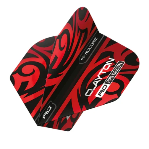 Reddragon Jonny Clayton Red/Black Dart Flights
