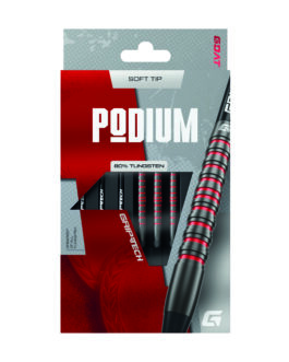 GOAT Podium Tungsten black/red dartpijlen