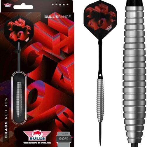 Bull's Chaos Red 90% dartpijlen