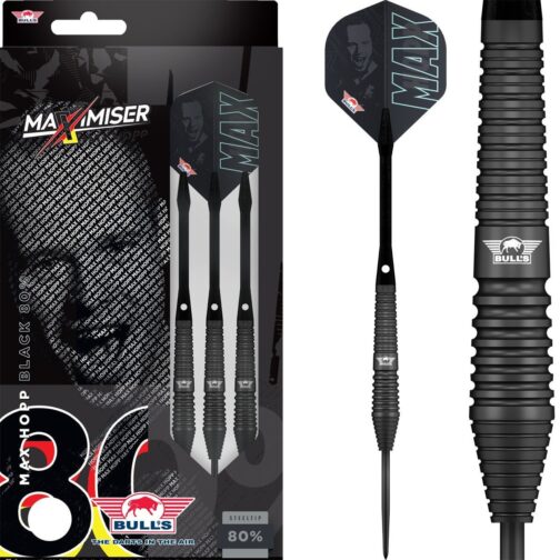 Bull's Max Hopp 80% Black dartpijlen