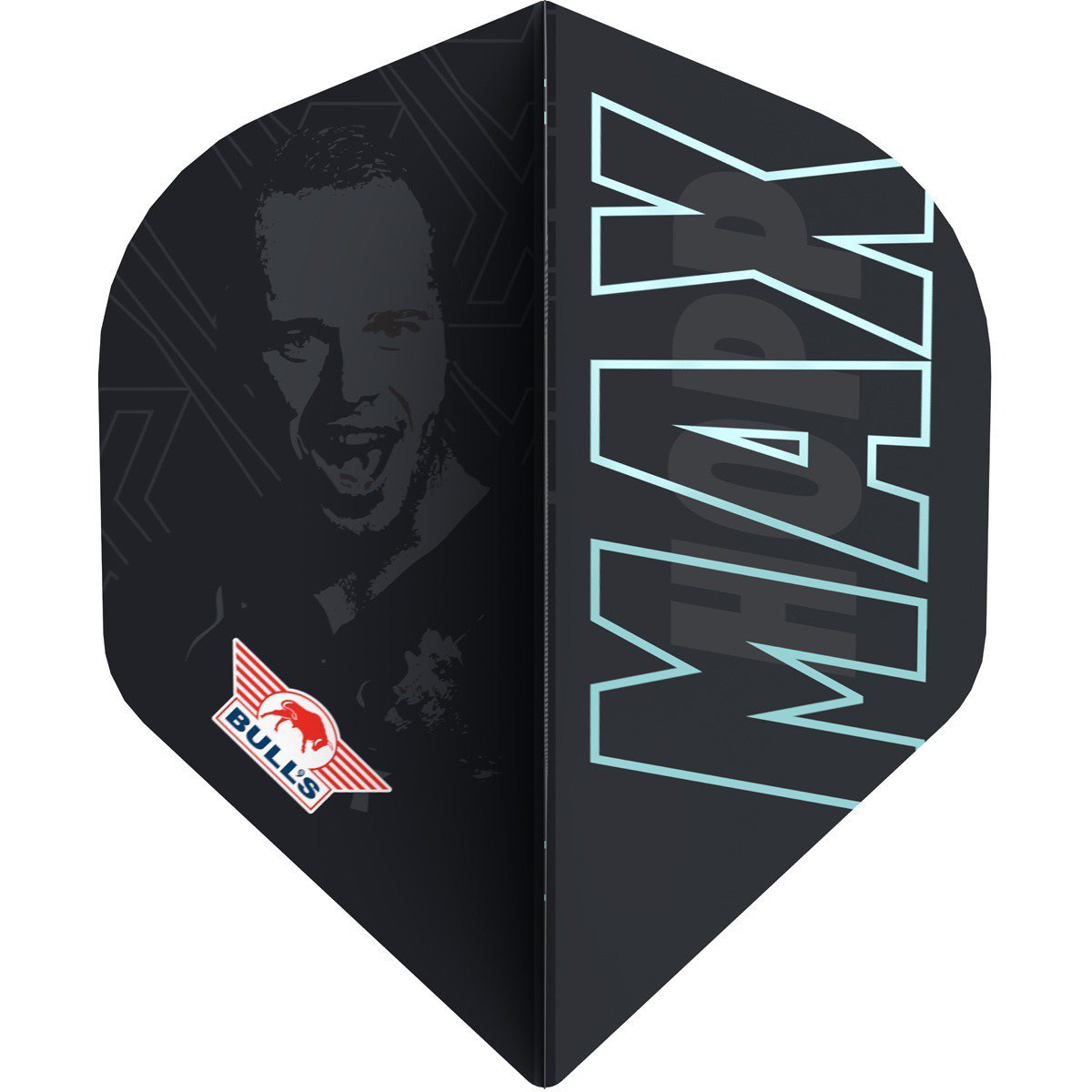 Bull's Player Player 100 Max Hopp 80 Black No.2 Flights