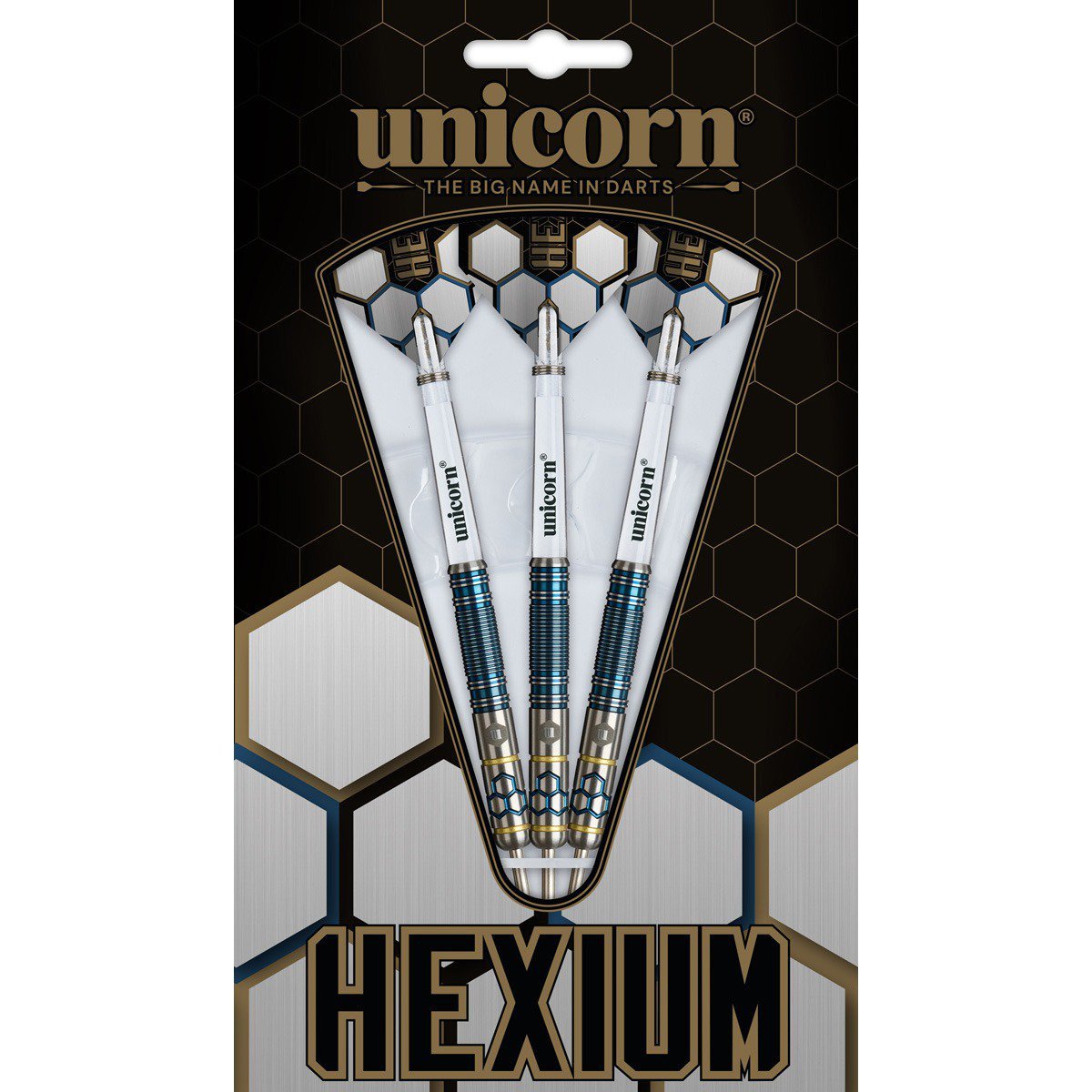 Unicorn Hexium 02 Blue 90% dartpijlen - Afbeelding 4
