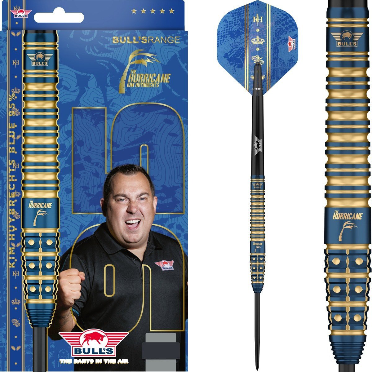 Bull's Kim Huybrechts Blue 95% dartpijlen