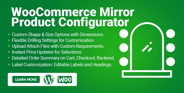 WooCommerce Mirror Configurator – Custom Size & Frame Designer Plugin