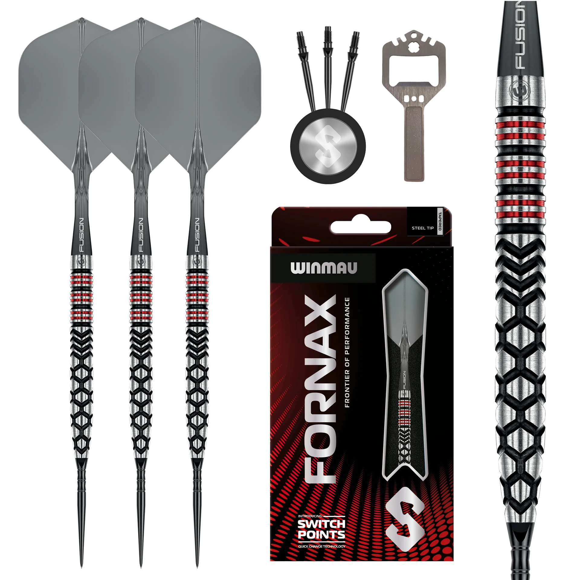 Fornax Switch Point Darts taps toelopend dartpijlen