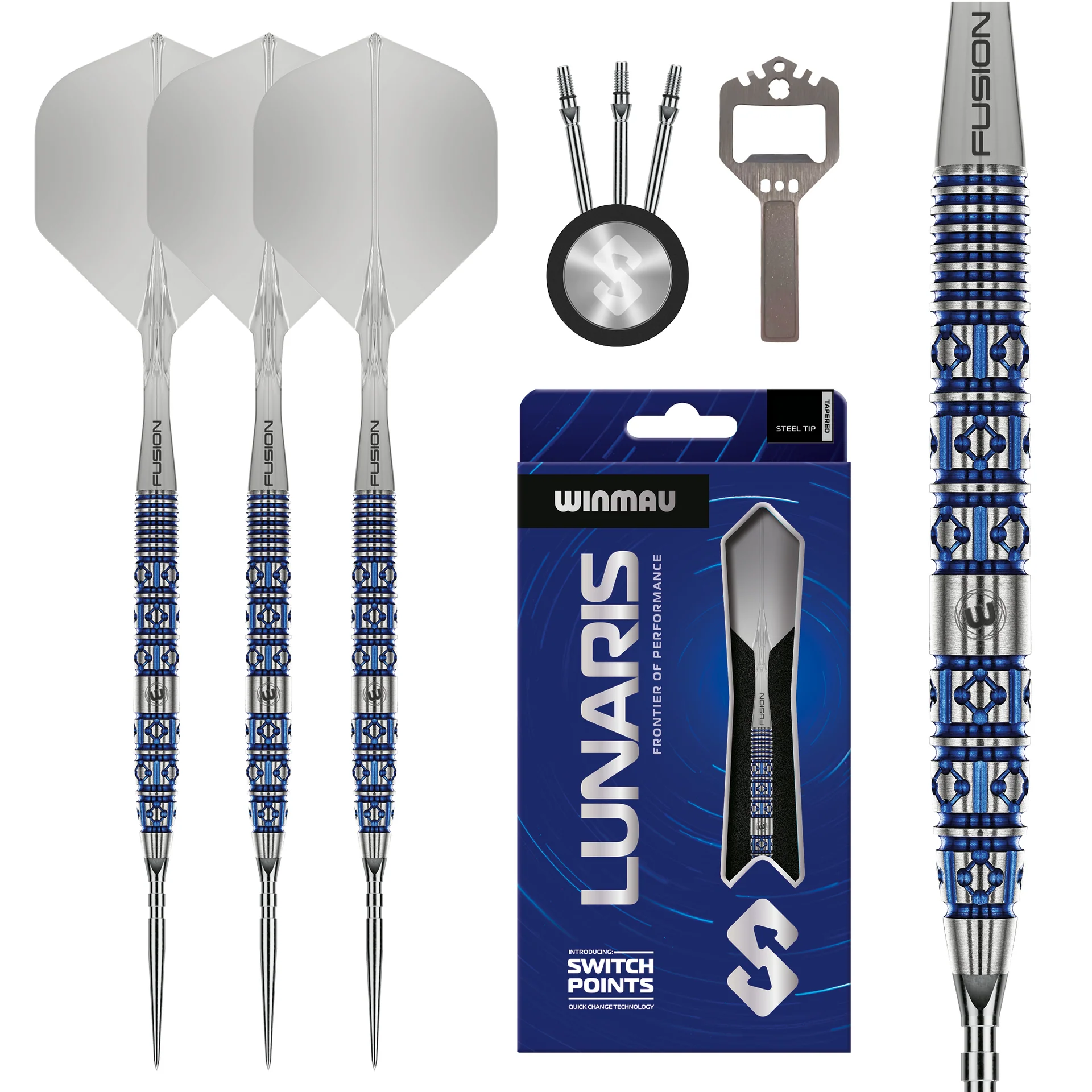 Lunaris Switch Point Darts taps toelopend dartpijlen