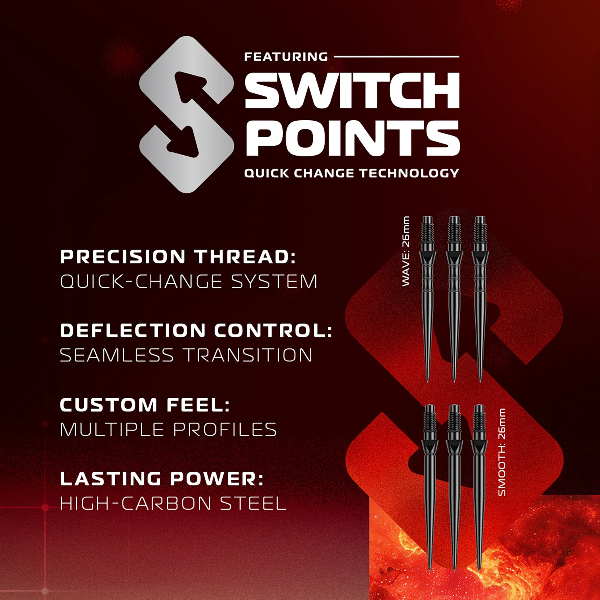 Fornax Switch Point Darts Parallel dartpijlen - Afbeelding 4