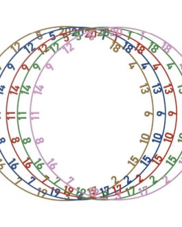 Bull’s Colorfull Matt Number Ring Set