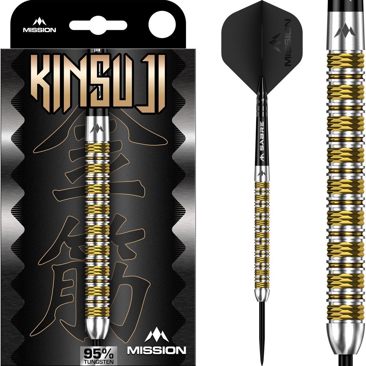 Mission Kinsuju 95% dartpijlen