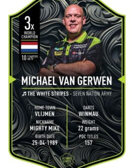 Ultimate Card Michael van Gerwen 2025 – 37×25 cm