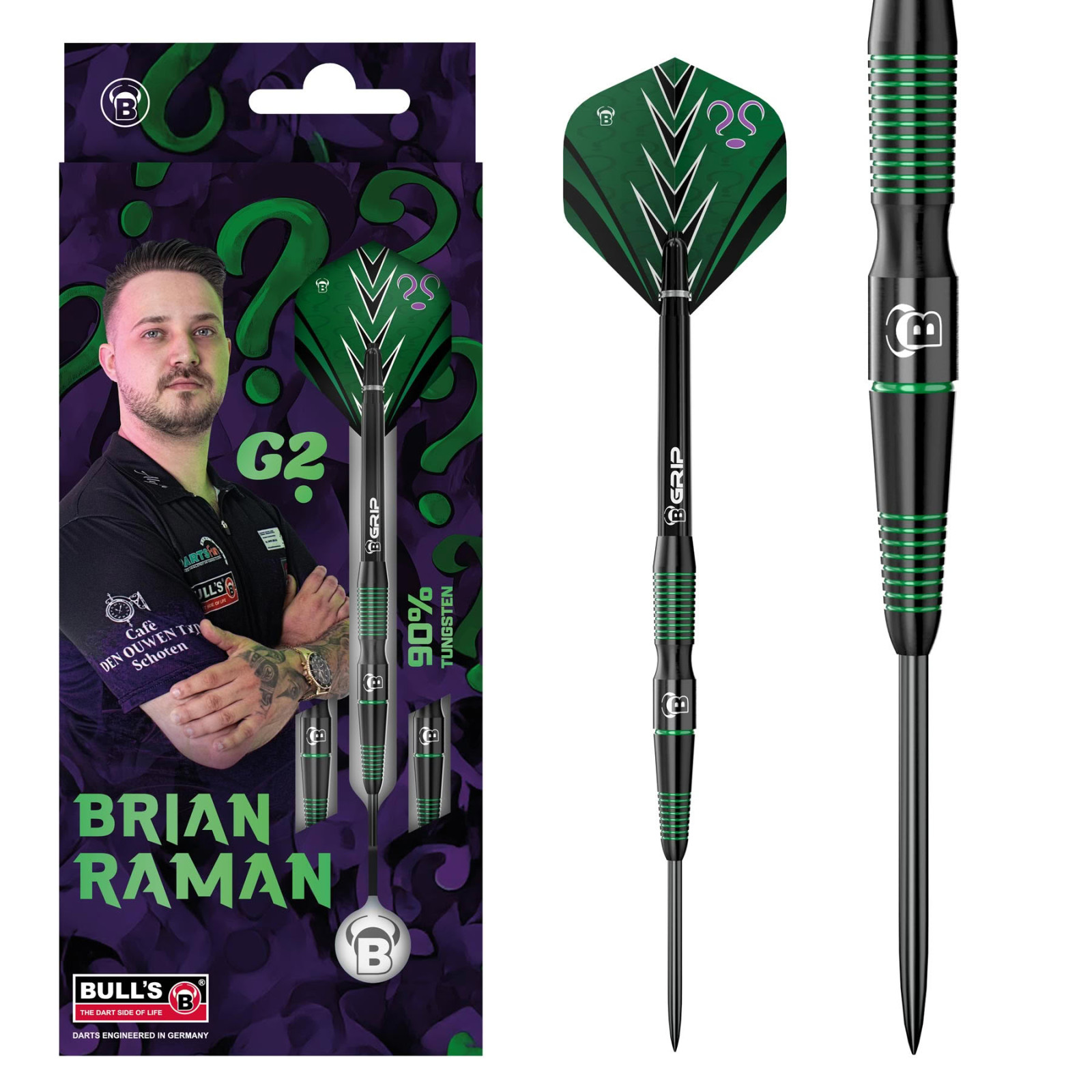 Bull's Brian Raman G2 dartpijlen