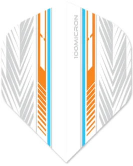Designa Racing Flights – Standard No2 – 100 Micron – Blauw & Oranje