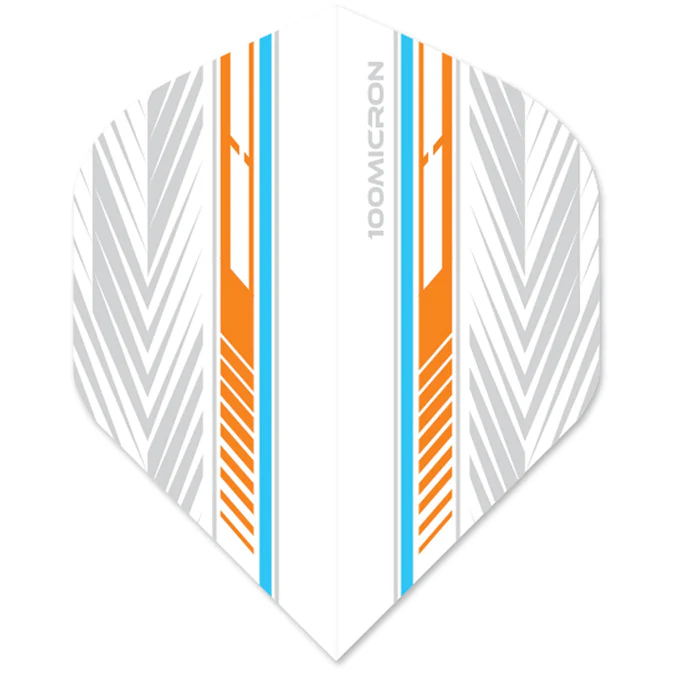 Designa Racing Flights - Standard No2 - 100 Micron - Blauw & Oranje