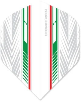Designa Racing Flights – Standard No2 – 100 Micron – Rood & Groen