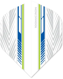 Designa Racing Flights – Standard No2 – 100 Micron – Groen & Blauw
