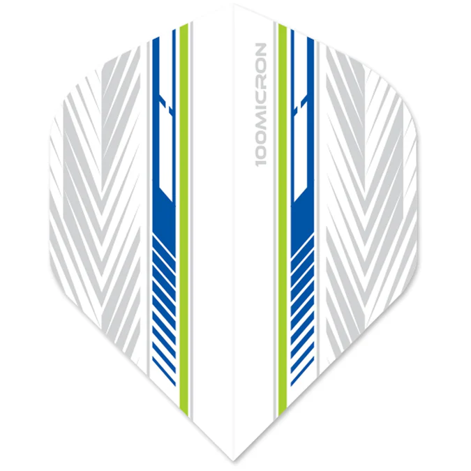 Designa Racing Flights - Standard No2 - 100 Micron - Groen & Blauw