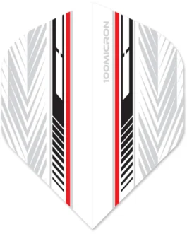 Designa Racing Flights – Standard No2 – 100 Micron – Rood & Zwart