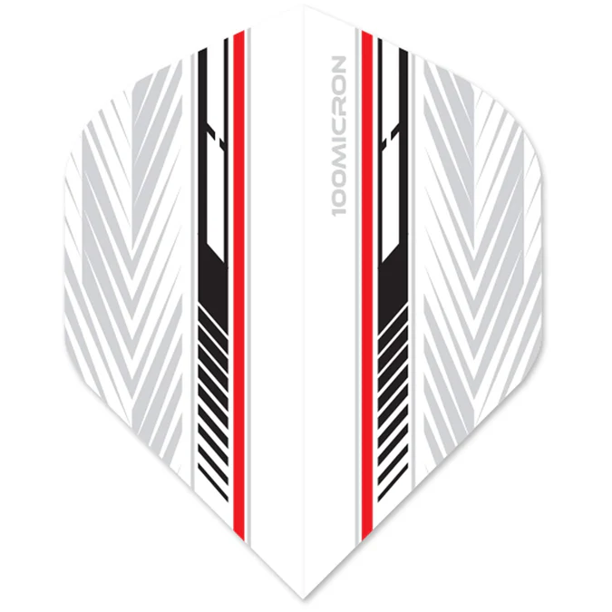 Designa Racing Flights - Standard No2 - 100 Micron - Rood & Zwart