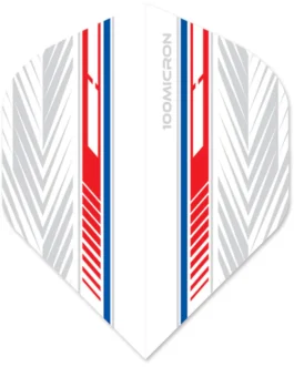 Designa Racing Flights – Standard No2 – 100 Micron – Rood & Blauw