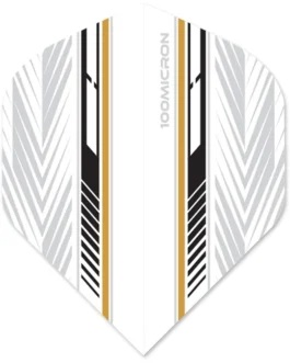 Designa Racing Flights – Standard No2 – 100 Micron – Zwart & Goud